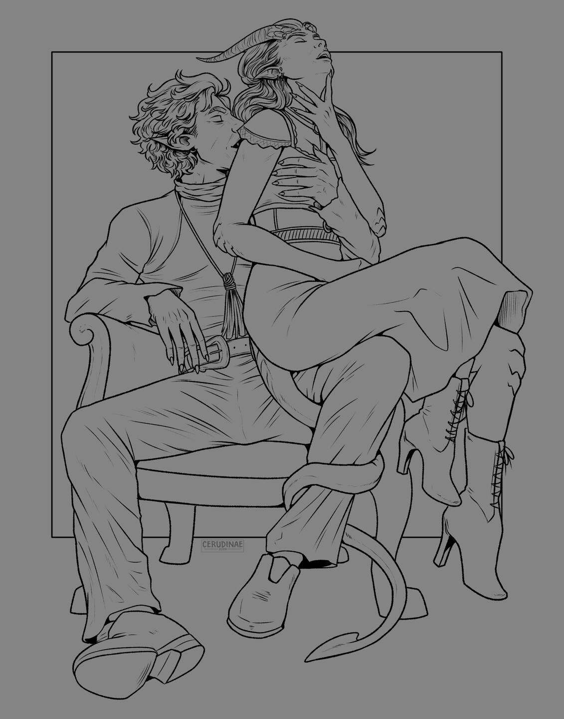 full body + additional character