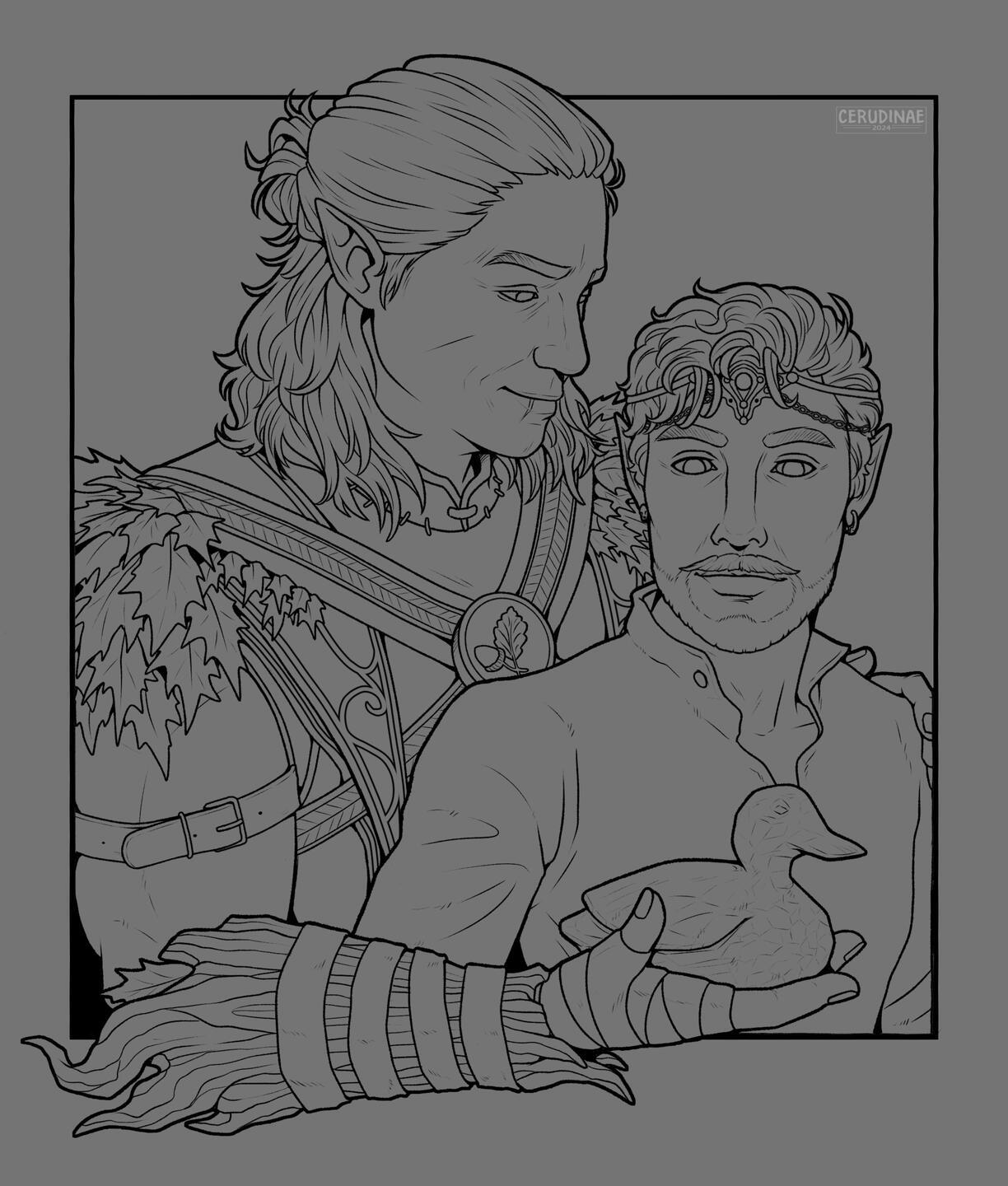 bust + additional character